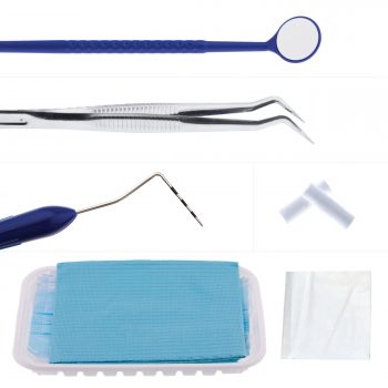 Complete periodontal examination kit used in diagnostic dental procedure
