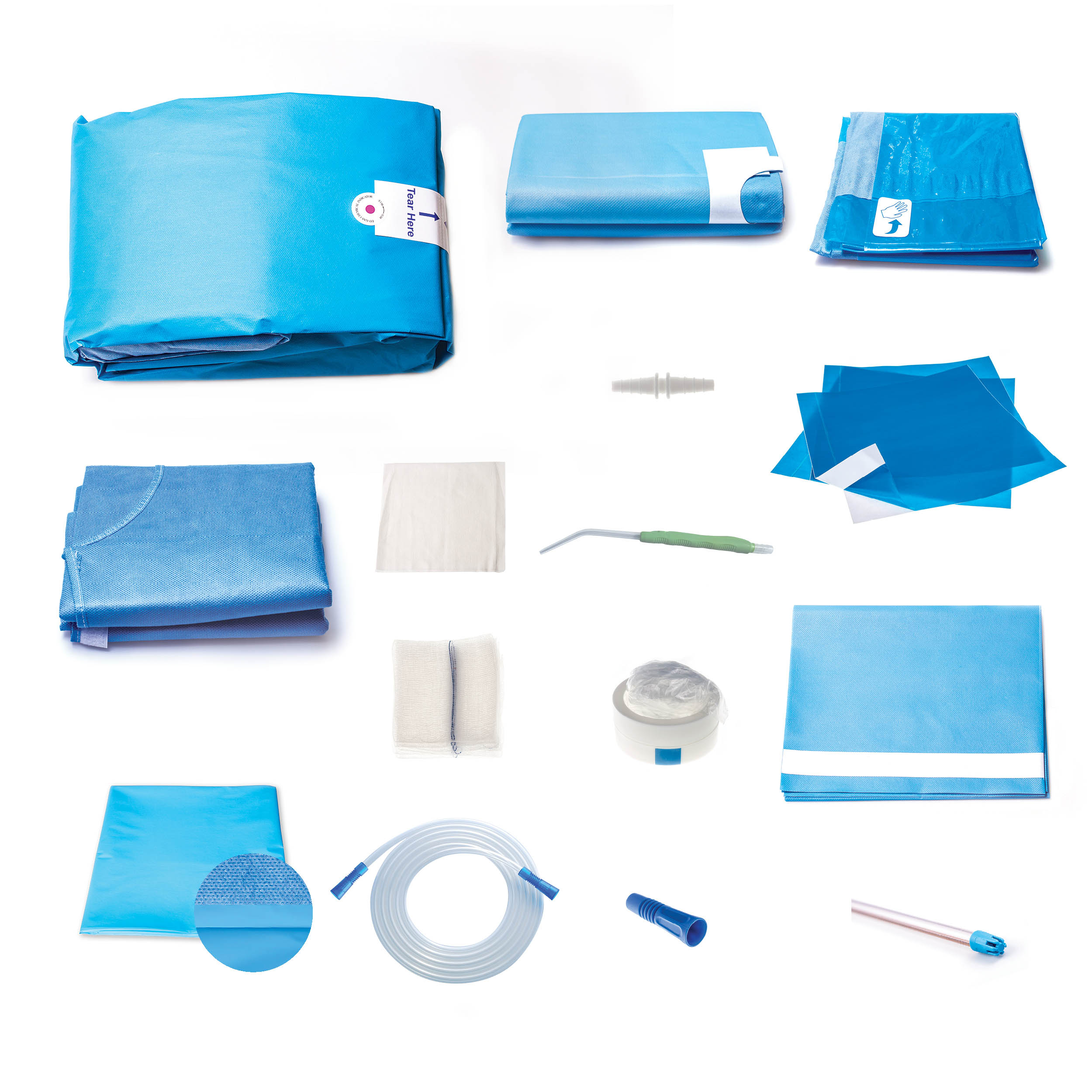 dental procedure pack creates an aseptic barrier during oral surgery